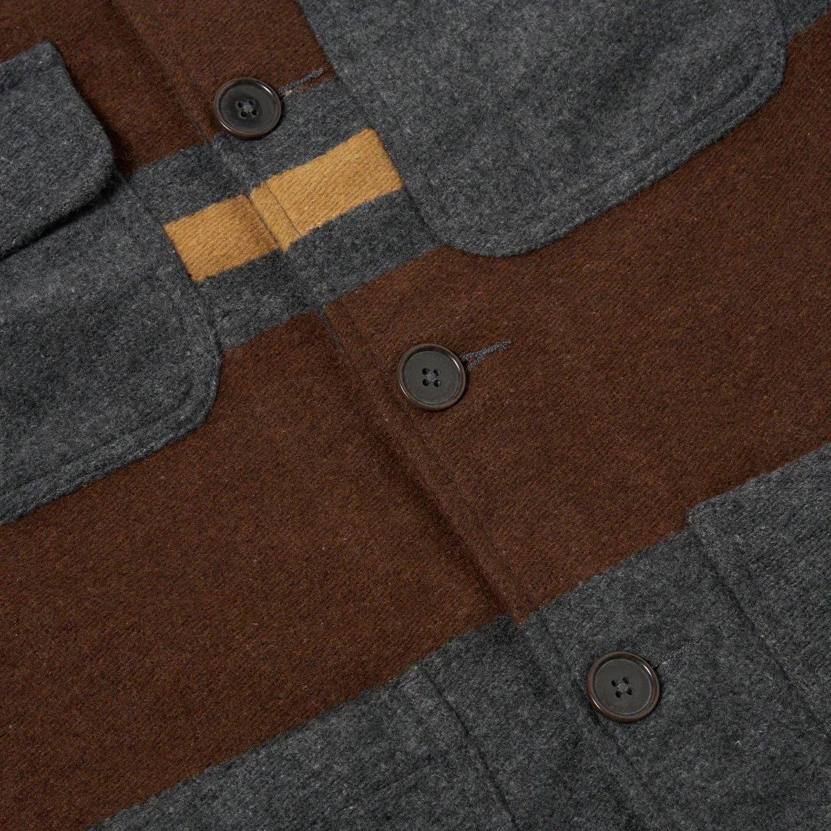 Universal Works Merchant Jacket Blanket Wool Mix Charcoal - Image 5