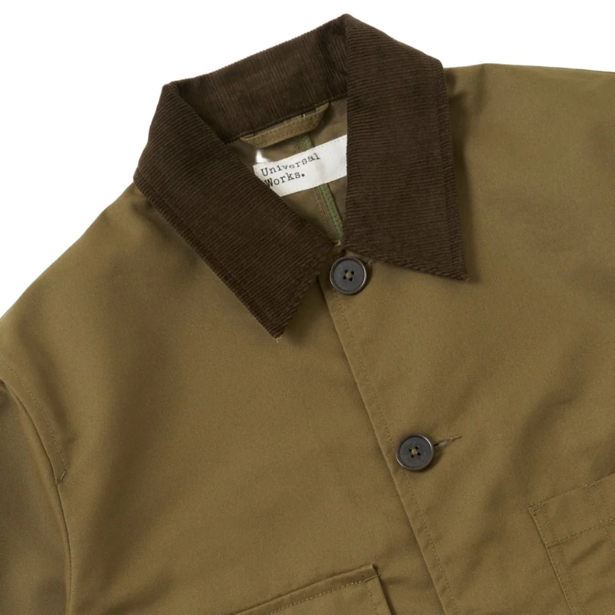 Universal Works Merchant Jacket Brushed Polytech Khaki - Image 3