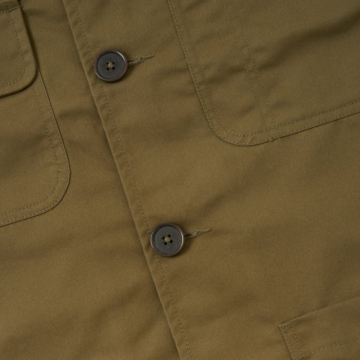 Universal Works Merchant Jacket Brushed Polytech Khaki - Image 5