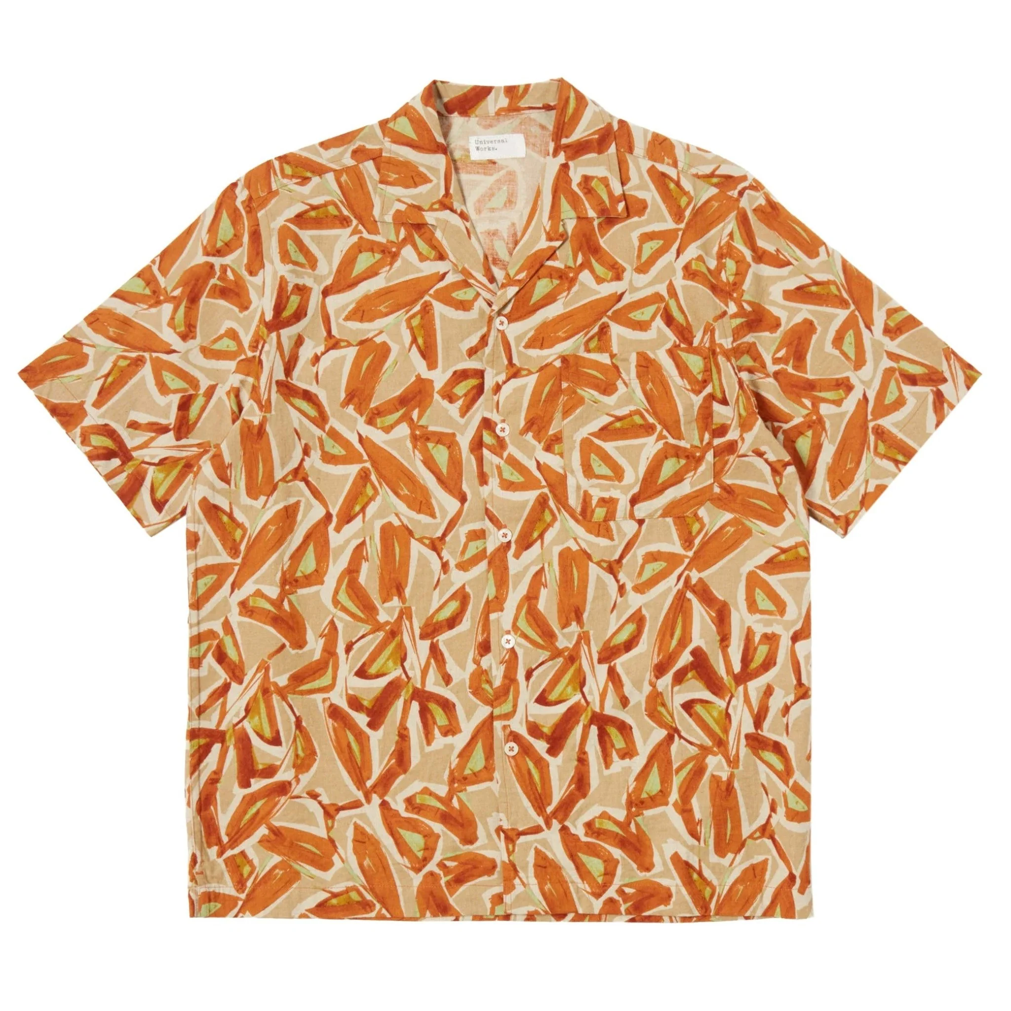 Universal Works Minari Artist Flower Shirt Terracotta
