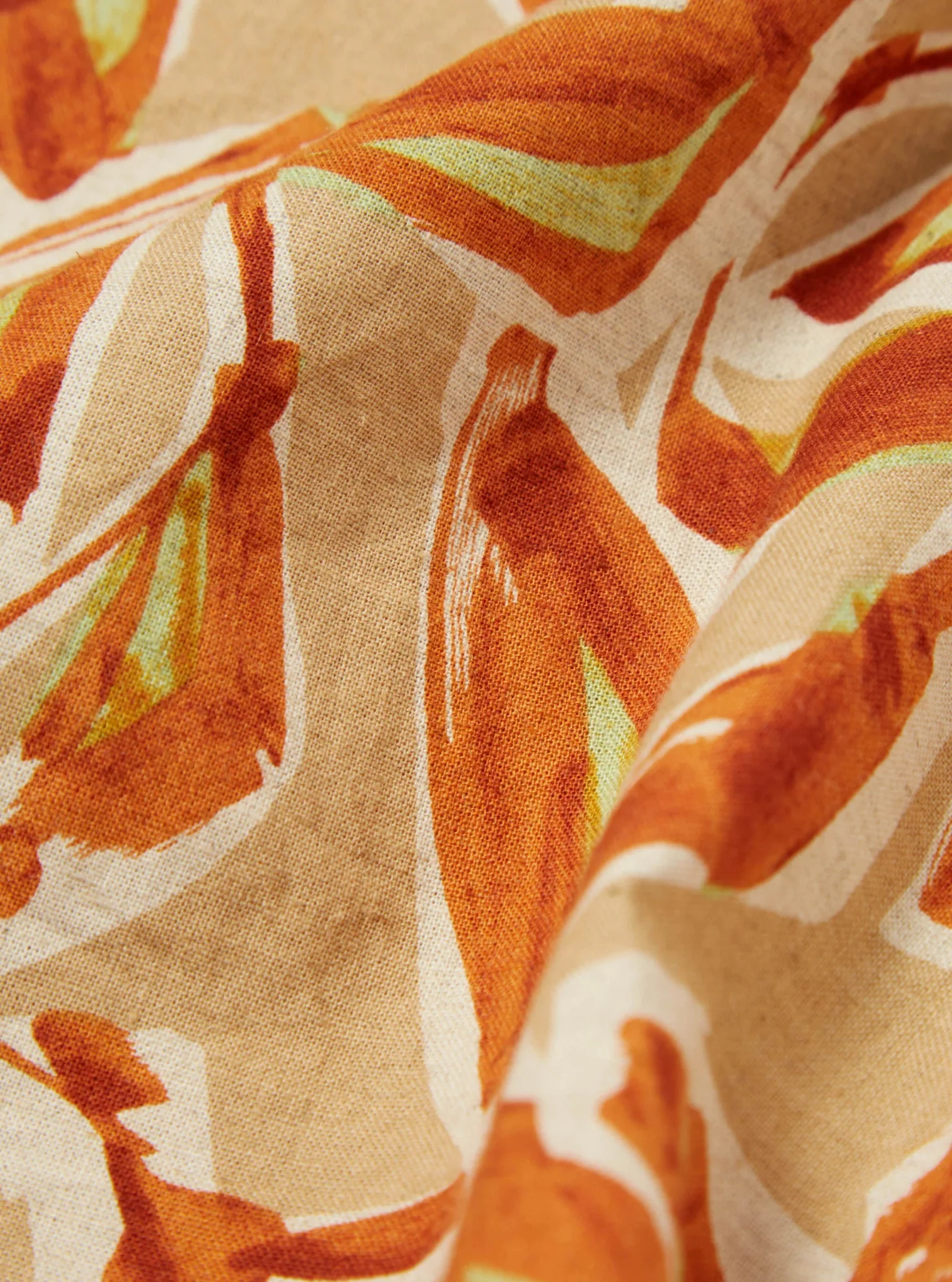 Universal Works Minari Artist Flower Shirt Terracotta - Image 3