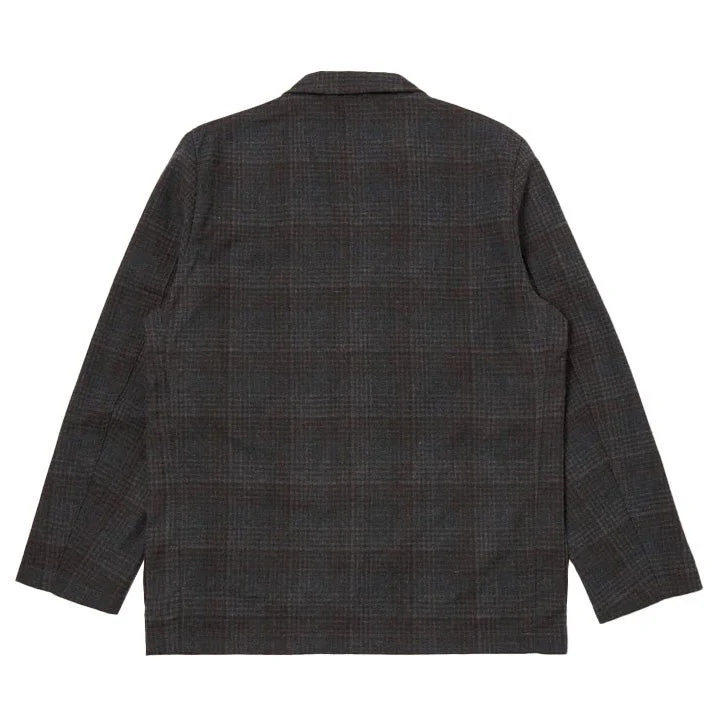 Universal Works Three Button Jacket Reuse Wool Blend Charcoal - Image 7