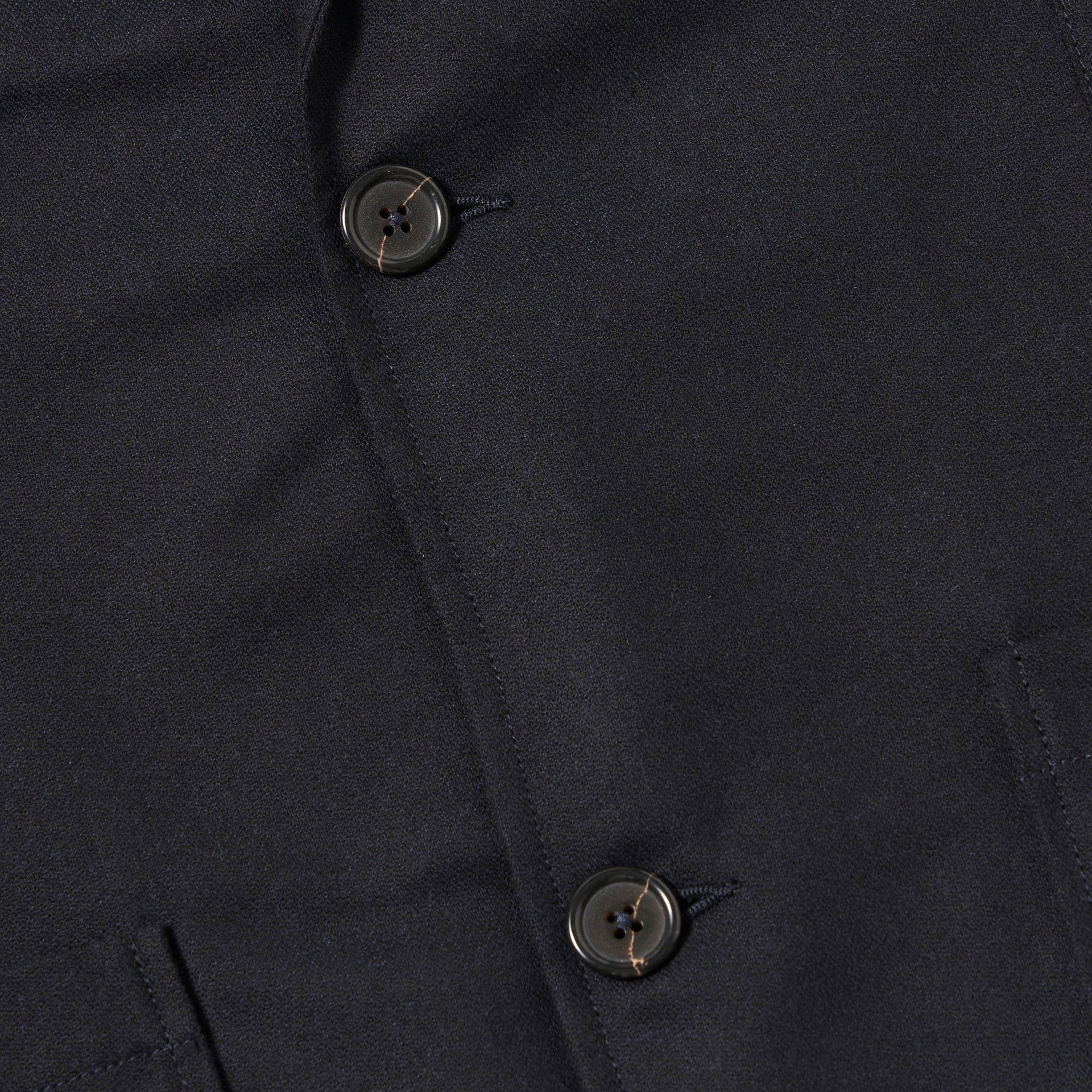 Universal Works Two Button Jacket Upcycled Tweed Dark Navy - Image 4