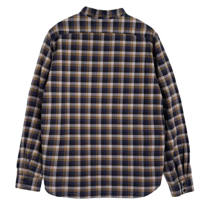 YMC BB Long Sleeve Seersucker Check Shirt Multi - Image 2