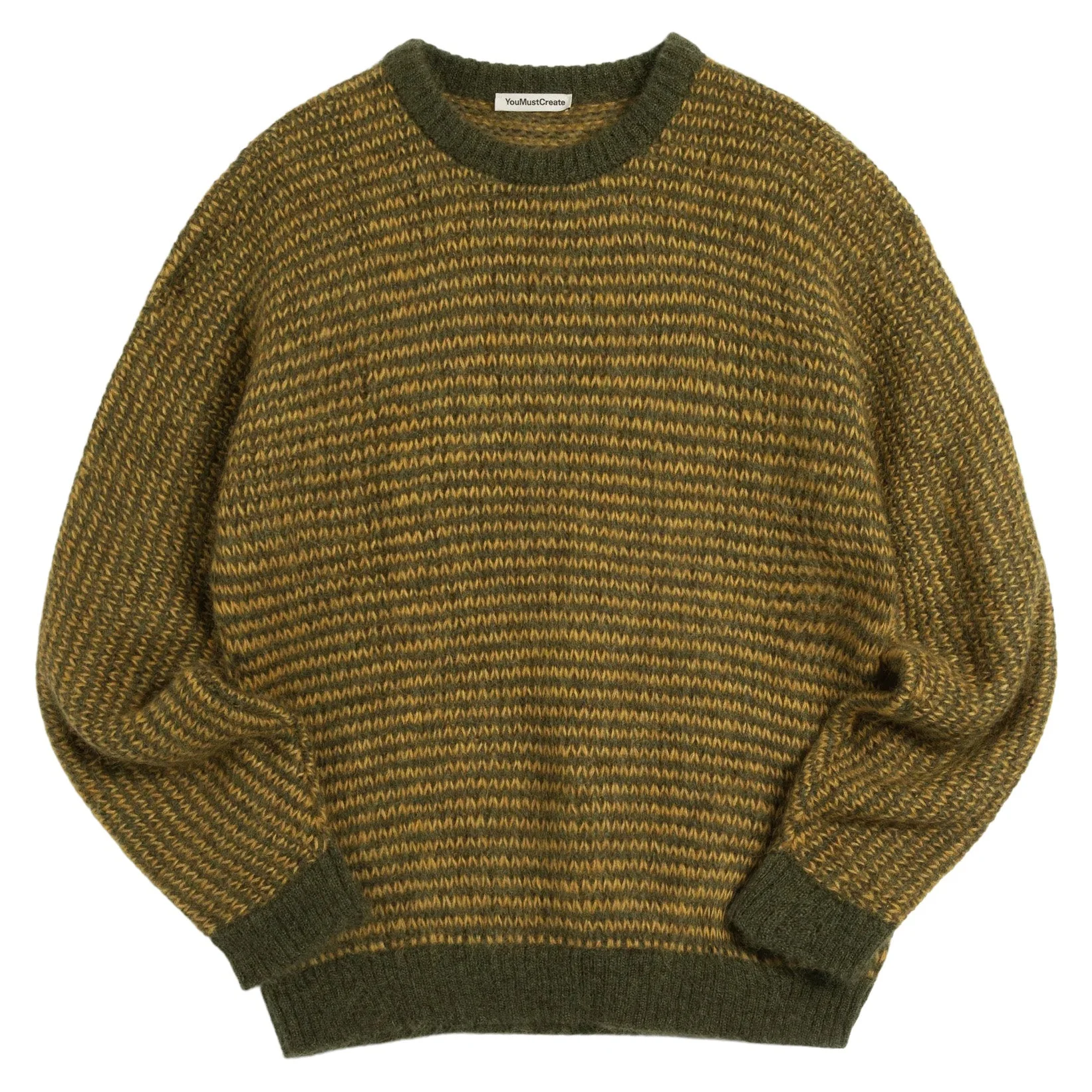 YMC Black Palm Knit Yellow / Green