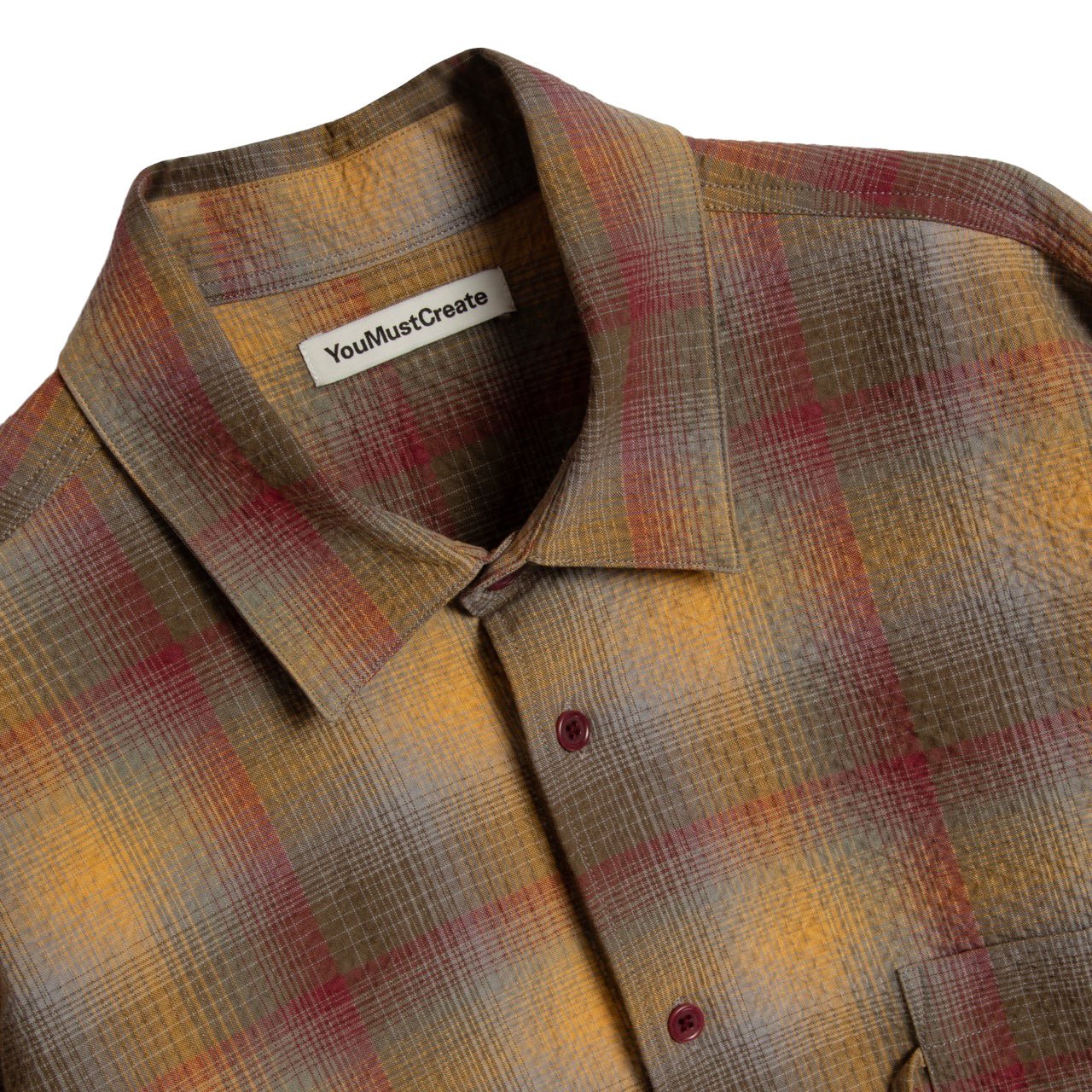 YMC Curtis Shirt Multi Check - Image 2