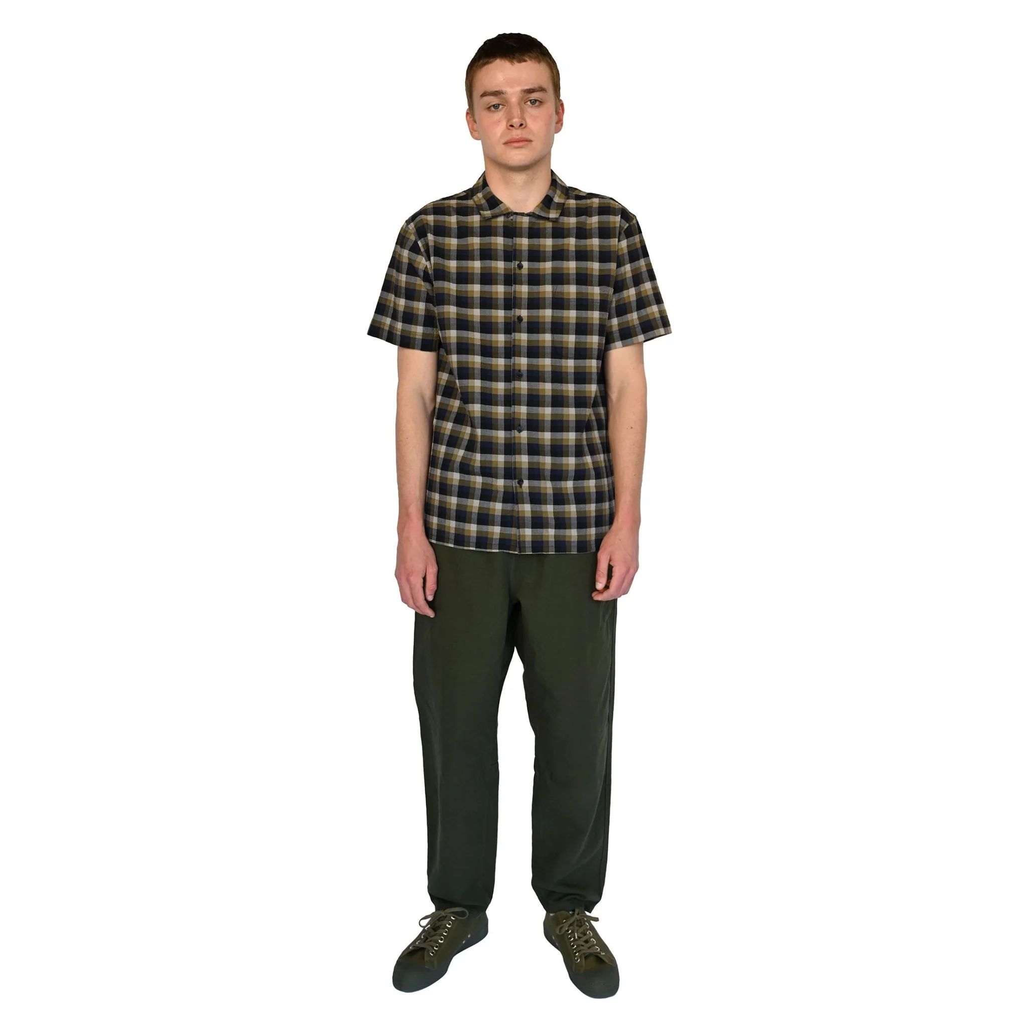 YMC Malick Seersucker Check Shirt Multi - Image 2