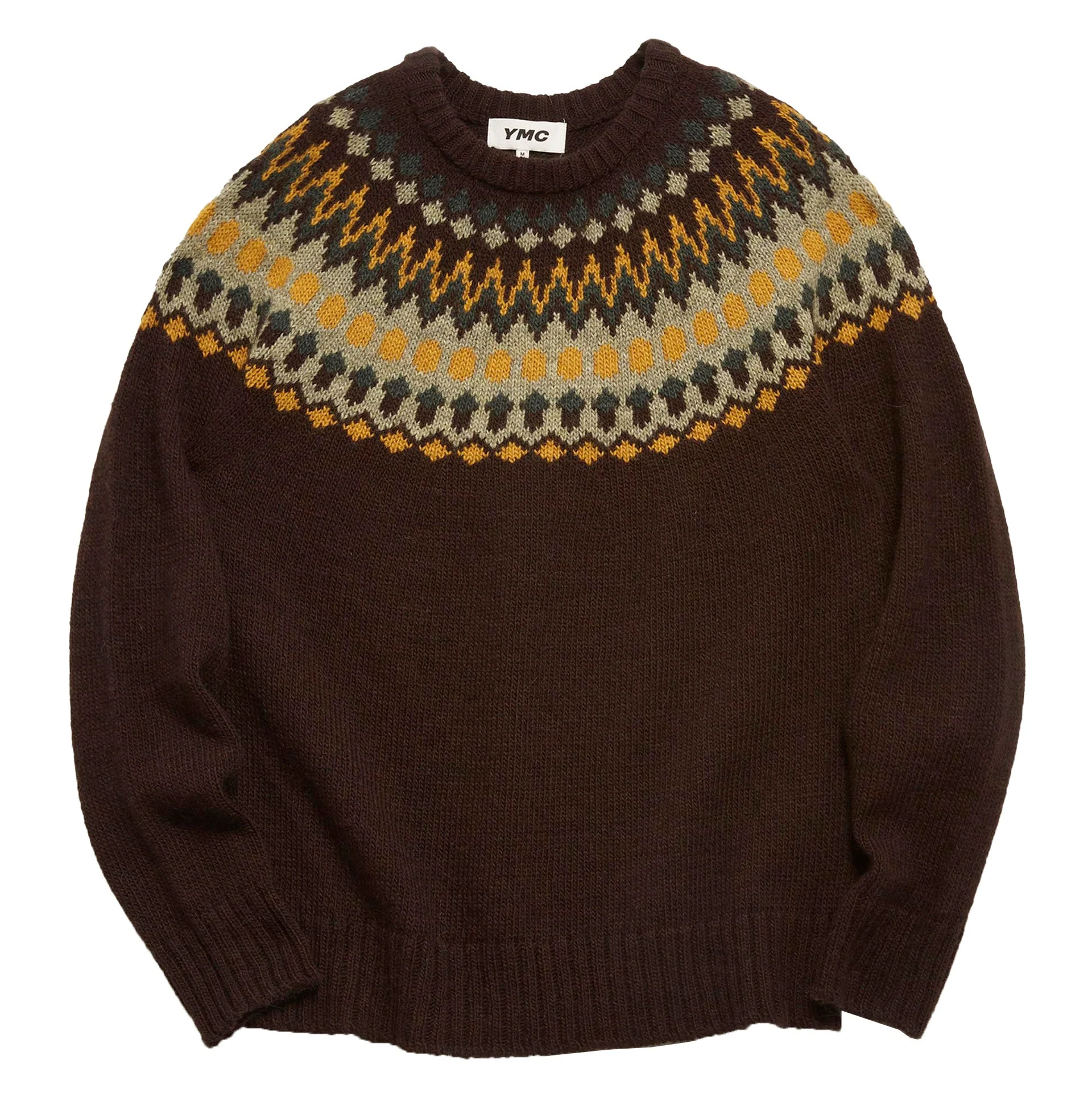YMC Wings Knit Brown Multi