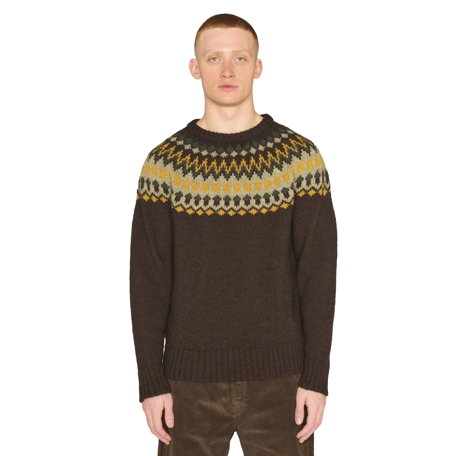 YMC Wings Knit Brown Multi - Image 2